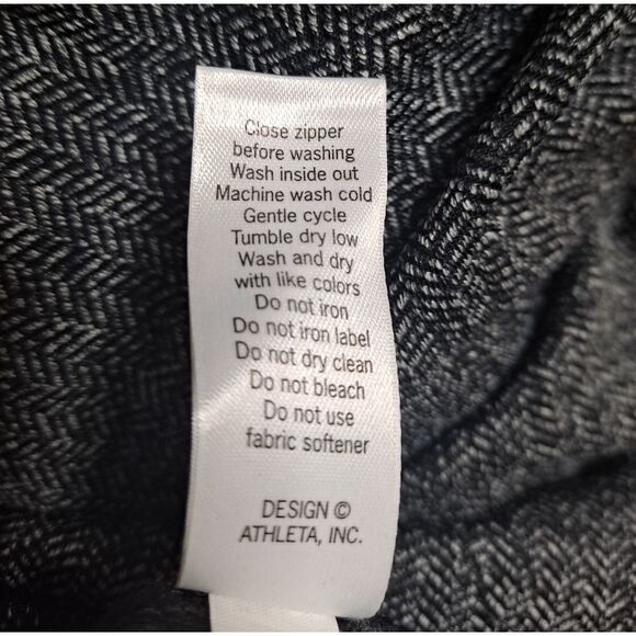 Athleta luxe drift metro moto legging with leather trim and zipper pockets. - Picture 6 of 6